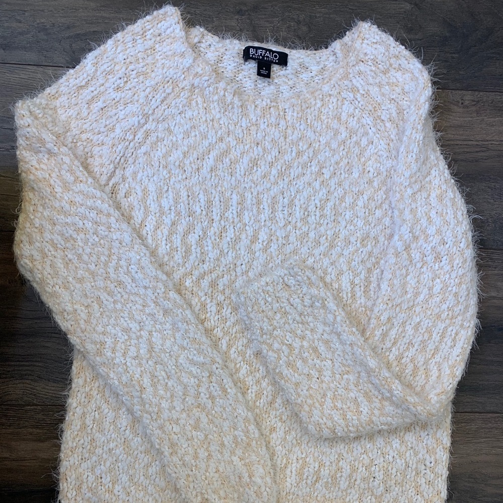 Buffalo David Bitton top, color white and cream, S